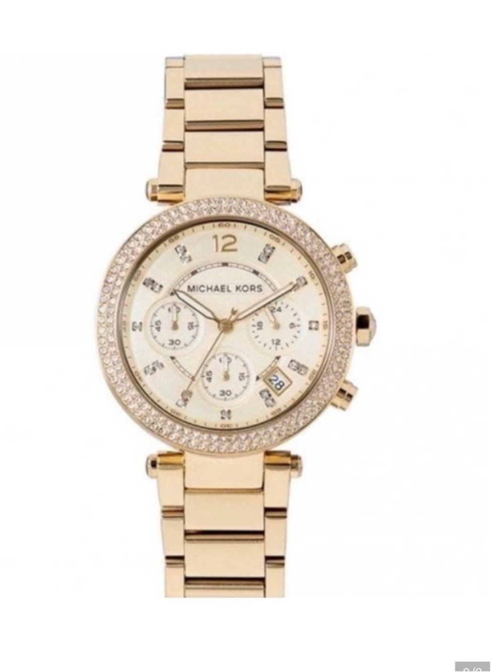 Michael Kors Gold and Crystal Women’s Watch Crystal-Accent - Picture 8 of 8